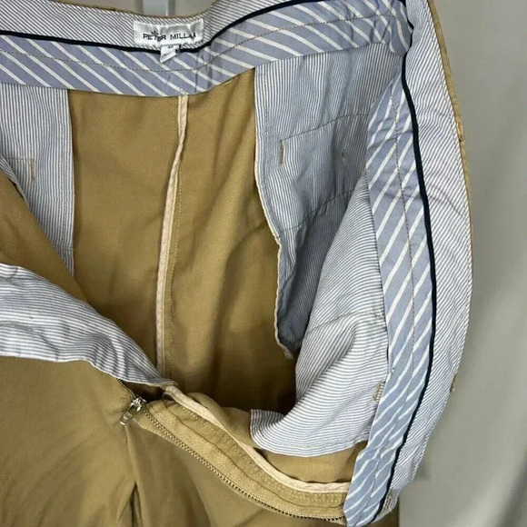 Peter Millar Size 40 Shorts Chino Flat Front Khaki Casual - Picture 8 of 10